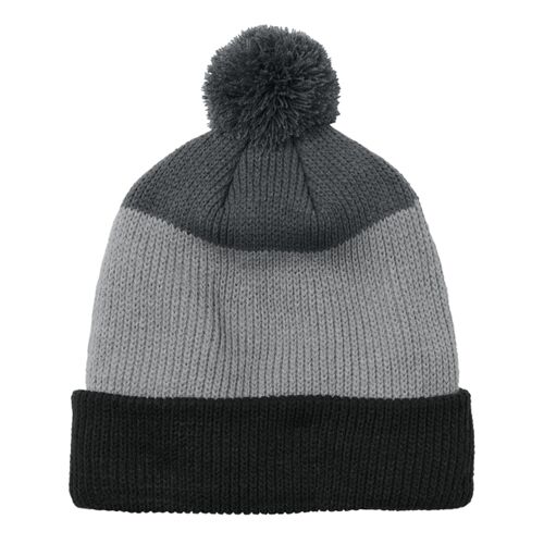 Cozy Striped Pom Beanie Thumbnail