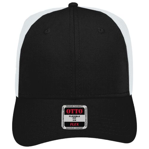 OTTO CAP® OTTO FLEX® Fitted 6 Panel Low Profile Mesh Back Trucker Hat Thumbnail
