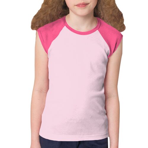 4277 Youth Baby Rib Cap Sleeve Raglan Thumbnail