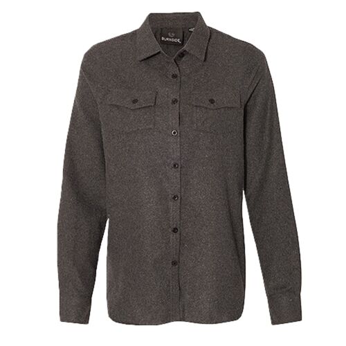 Women's Solid Flannel Shirt Thumbnail