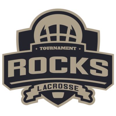 Rocks Tournament Lacrosse Logo Template Thumbnail