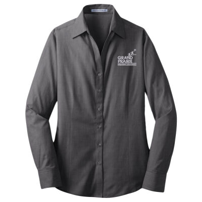 GPISD - Ladies Crosshatch Easy Care Shirt Thumbnail