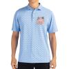 Cutter & Buck Virtue Eco Pique Tile Print Recycled Mens Polo Thumbnail